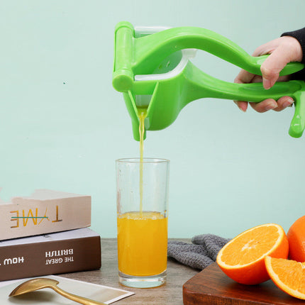 Manual Juice Squeezer, Compact Hand Powered Fruit Juicer for Fresh Juice at Home, Work and Picnics