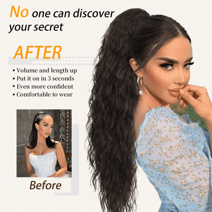 Ponytail Hair Extensions, Synthetic Hair Volume Extension and Hair Piece – image 15