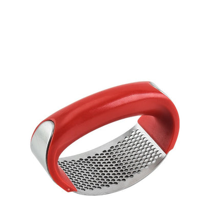 Garlic Press and Masher with Ergonomic Low Effort Design, Kitchen Garlic Crusher for Meal Prep
