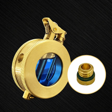 Retro Transparent Kerosene Lighter with Adjustable Flame | Unique Gift for Collectors