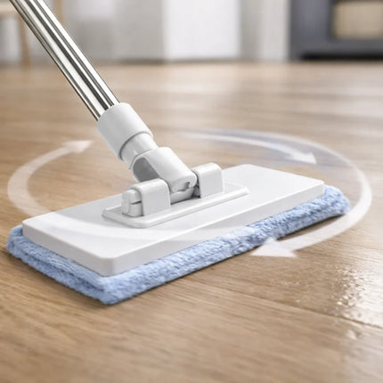 Cloth Mop with Adjustable Clamp & Ergonomic Grip | Versatile Cleaning Tool for Effortless Home Maintenance