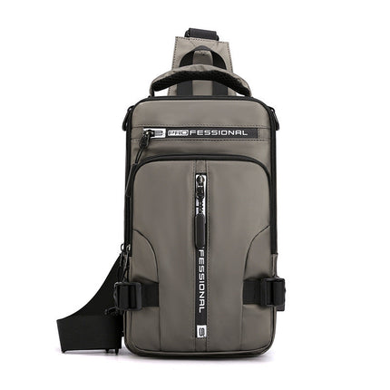 Crossbody Sling Backpack with Sized Compartments for Tablet, Phone, Camera and Charger, Slim 5 Color Chest Bag for Commuting and Travel