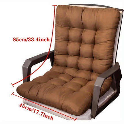 Polyester Outdoor Chair Cushion with Thick Padding | Comfortable Support for Patio and Dining Seats