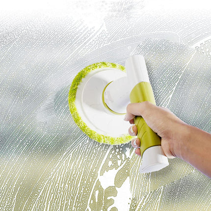 Electric Scrubbing Brush for Household Cleaning, Mains Powered Power Scrubber in Grey and Green with US, EU, AU and UK Plug Options
