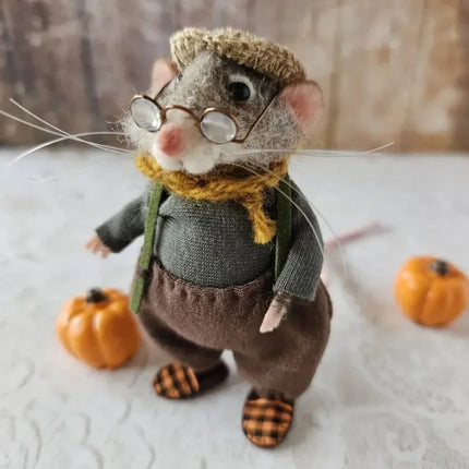Needle Felted Mouse Figurine