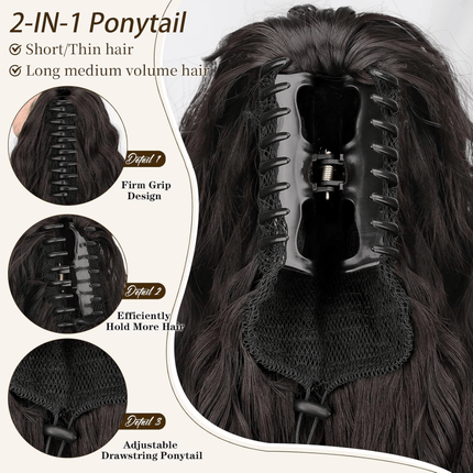 Ponytail Hair Extensions, Drawstring Ponytail Extension – image 20