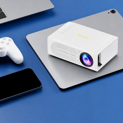Portable Mini Projector with 1080P Support for Movies and Gaming | Compact Design for Travel and Outdoor Use