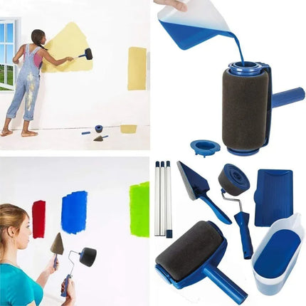 Refillable Paint Roller Brush with Ergonomic Handle | Smooth Finish for Effortless Painting
