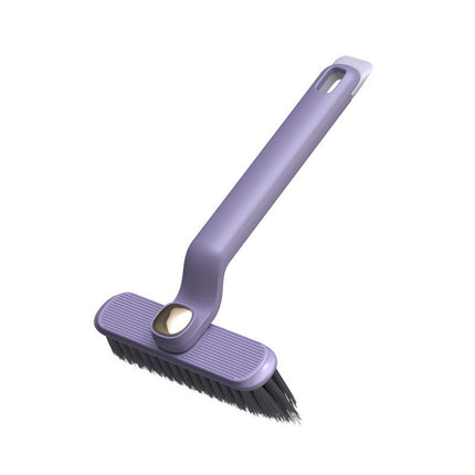 Cleaning Brush with 180 Degree Rotating Head, Long Handle, Wide Bristle Head, 3 Colors, Scrubber for Bathroom and Kitchen