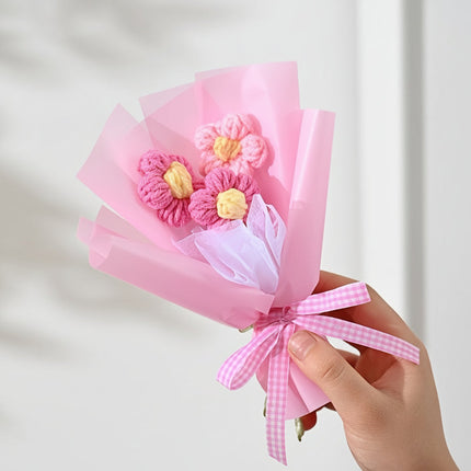 Mini Fabric Flower Bouquet with Handmade Look | Charming Decorative Gift for Mother's Day and Special Occasions