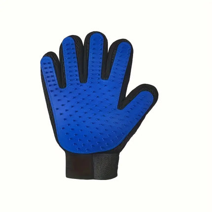 Pet Grooming Glove with Gentle Massage Bristles | Flexible Tool for Stress-Free Shedding