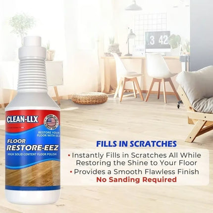 Hardwood Floor Restorer with Protective Shine Finish, Wood Floor Polish for Laminate and Vinyl Floors