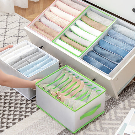 Foldable Clothes Storage Organizer for Drawers, 5 Sizes from 36 x 17 x 12 cm to 44 x 28 x 22 cm for Closet and Wardrobe