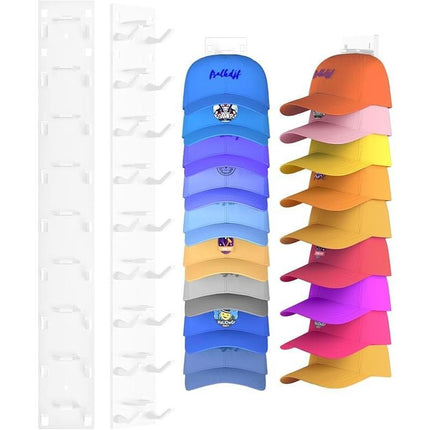 Wall Mounted Hat Rack 2 Pack, Hat Organizer for Baseball Caps – image 8
