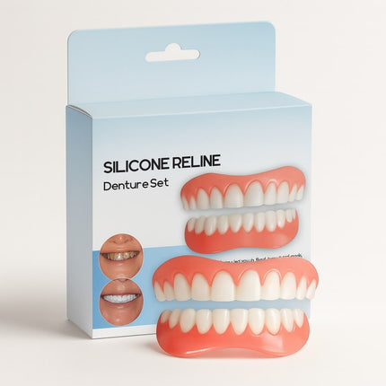 Denture Reline Kit with Adjustable Fit Tray for Enhanced Comfort | Secure Daily Wear Solution for Loose Dentures