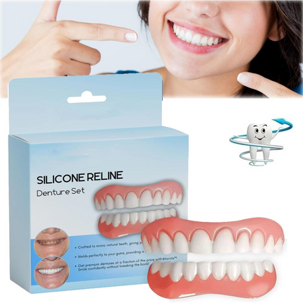 Denture Reline Kit with Adjustable Fit Tray for Enhanced Comfort | Secure Daily Wear Solution for Loose Dentures