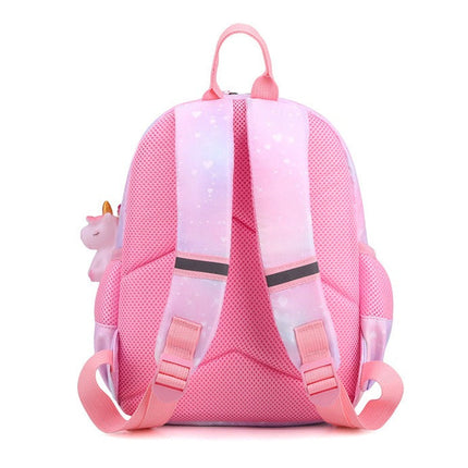 Kids Backpack for School, Unicorn Backpack with Pastel Rainbow Design and Charm – image 4