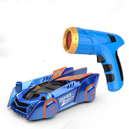 Wall Climbing RC Car with LED Light-Following Remote, 360 Degree Spinning Stunt Toy for Indoor and Outdoor Play