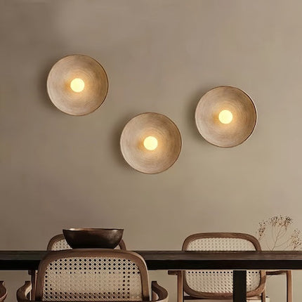 Handcrafted Wood Wall Sconce with LED Illumination | Modern Rustic Lighting for Ambient Home Decor