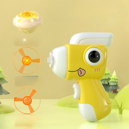 Dinosaur Spinning Top Launcher with Frisbee Function | Two-in-One Outdoor Toy for Active Play and Skill Development