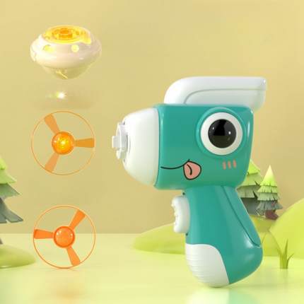 Dinosaur Spinning Top Launcher with Frisbee Function | Two-in-One Outdoor Toy for Active Play and Skill Development