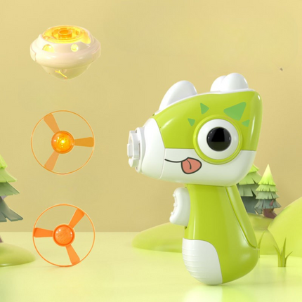 Dinosaur Spinning Top Launcher with Frisbee Function | Two-in-One Outdoor Toy for Active Play and Skill Development