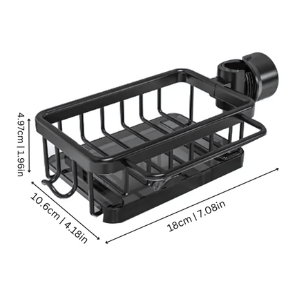 Dish Drying Rack Sink Organizer with Open Basket Design | Space-Saving Storage for Kitchen Essentials