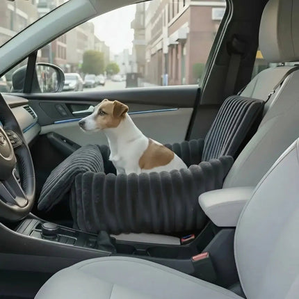 Dog Car Seat Booster with Elevated Design | Safe Travel Seat for Small Pets