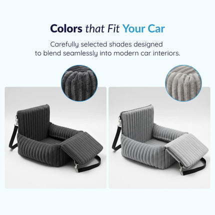 Dog Car Seat Booster with Elevated Design | Safe Travel Seat for Small Pets