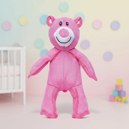 Dog Bear Chew Toy with Reinforced Stitching & Squeaker | Interactive Plush Toy for Dogs to Chew and Play