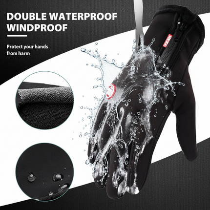 Touchscreen Winter Gloves with Non-Slip Palm Grip | Thermal Windproof Full Finger Design for Cold Weather Comfort