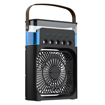 Portable Air Cooler 3 in 1, USB Mist Fan with Portable Humidifier and LED Night Light
