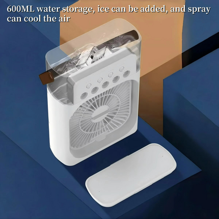 Portable Air Cooler 3 in 1, USB Mist Fan with Portable Humidifier and LED Night Light – image 8