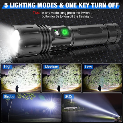 Rechargeable Flashlights, LED Flashlight for Camping and Emergency – image 5