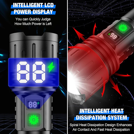 Rechargeable Flashlights, High Lumen Flashlight with Power Bank – image 4