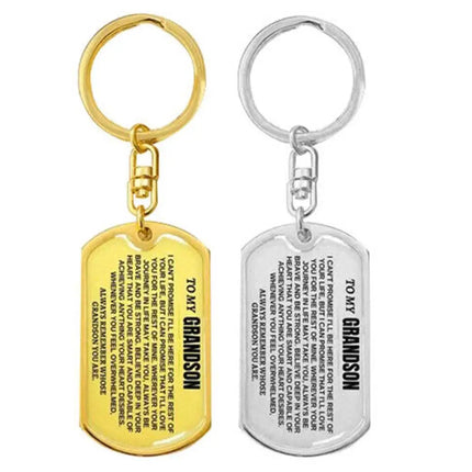 Engraved Keychain for Grandson – image 5