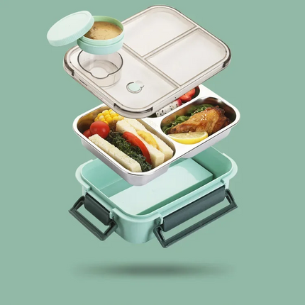 Bento Lunch Box, Stainless Steel Bento Box with Leak Proof Seal – image 5
