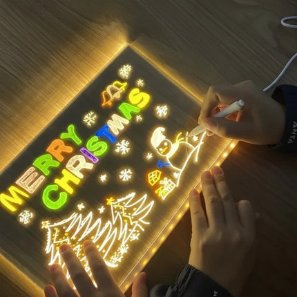 LED Drawing Lamp for Kids with Large Light Board | Creative Space for Imaginative Art and Note Writing