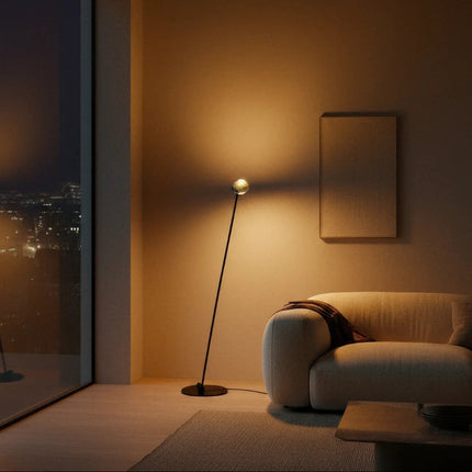 Arc Floor Lamps for Living Room, Modern Standing Lamp with Dual Heads, Contemporary Floor Lamp for Bedroom and Office_01