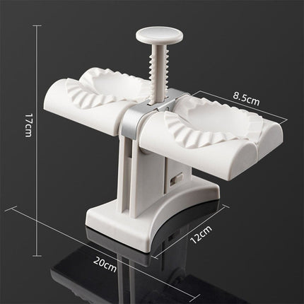 Automatic Dumpling Maker with 2 Dumpling Slots and Light Press Operation for Fast Homemade Dumplings