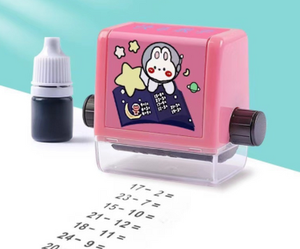 Math Practice Question Roller for Kids, Addition, Subtraction, Multiplication or Division Drills at Home