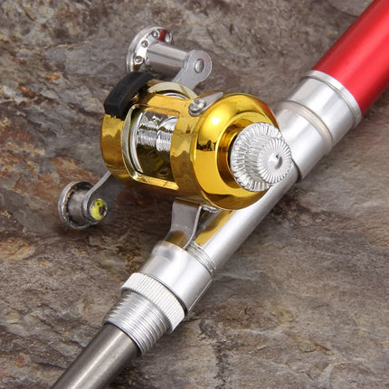 Telescopic Fishing Rod with Lightweight Aluminum Design | Compact, Travel-Friendly Fishing Gear