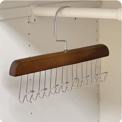 8 in 1 Wardrobe Hanger, Vertical Space Saving Closet Organizer Hook for Clothes, Belts and Ties, 2 Colors