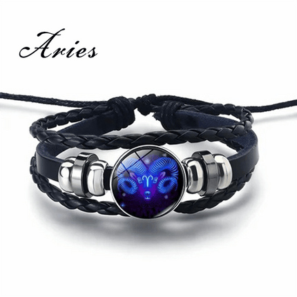 Adjustable Bracelet, Zodiac Bracelet with Stretch Strap, Spiritual Bracelet for Manifestation, Gift for Friends