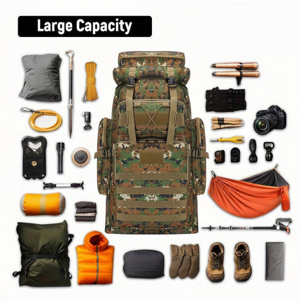 Hiking Backpack with Large Capacity Design for Outdoor Travel | Comfortable Daypack for Gear Organization