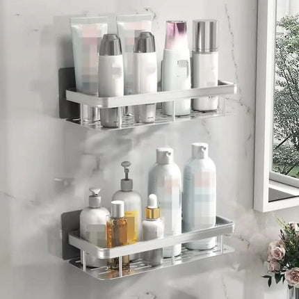 Wall Shelf No Drill, Small Bathroom Storage Organizer – image 22