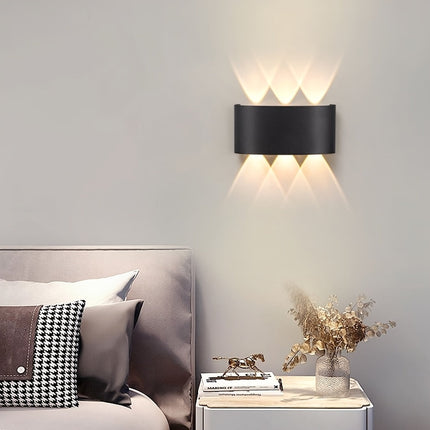 Modern Dual Beam LED Wall Light with IP55 Waterproof Design | Energy-Efficient Illumination for Indoor and Outdoor Spaces