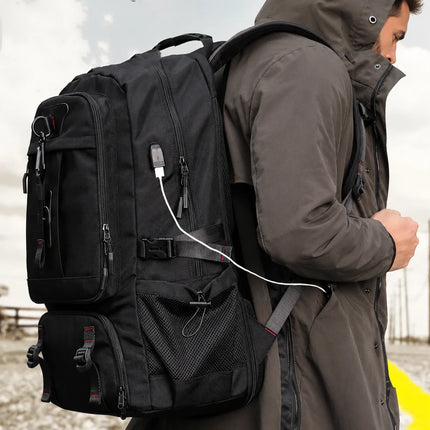 Travel Backpack with Shoe Compartment and USB Charging Port, Laptop Storage Bag for Gym, Commuting and Weekend Trips