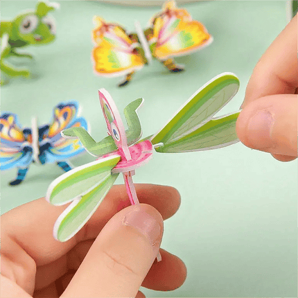 3D Puzzles for Kids, Animal Puzzle Set with Dinosaur and Airplane Designs, Mini Cardboard Puzzle – image 10