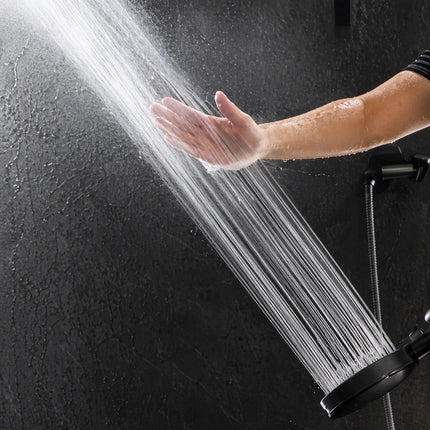 Pressurized Handheld Shower Head with Seven Massage Settings | Adjustable Water Flow for Relaxation and Refreshing Experience